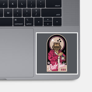 The Dude Abides-None-Glossy-Sticker-BadBox