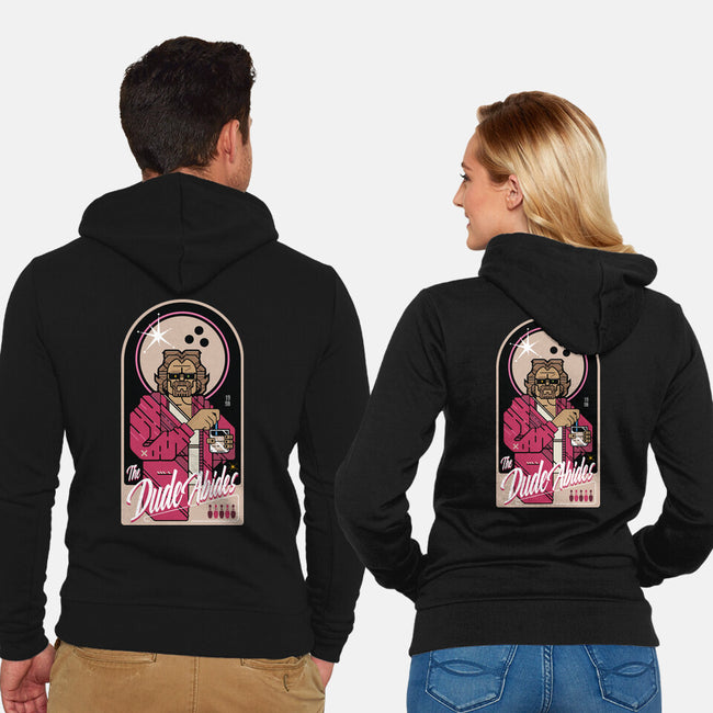 The Dude Abides-Unisex-Zip-Up-Sweatshirt-BadBox