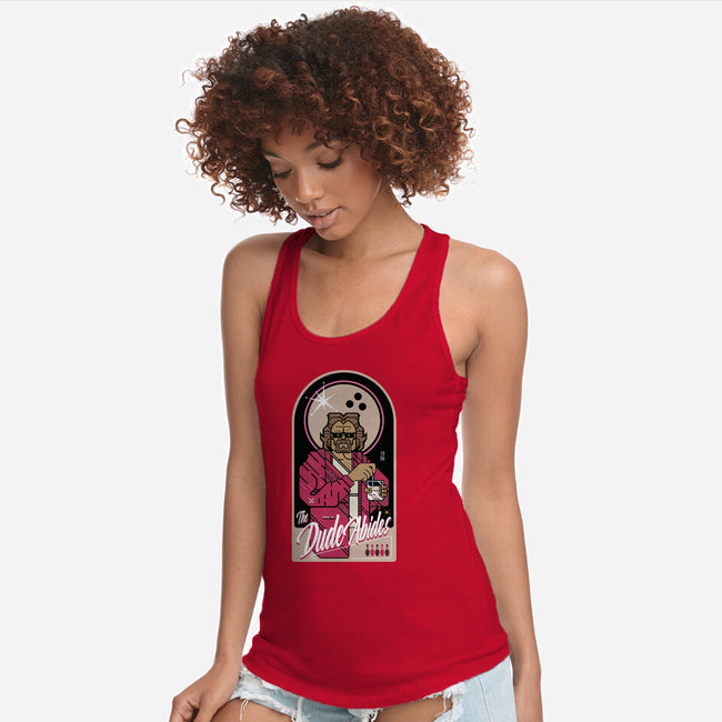 The Dude Abides-Womens-Racerback-Tank-BadBox