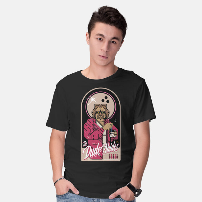 The Dude Abides-Mens-Basic-Tee-BadBox