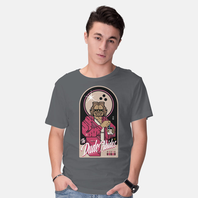 The Dude Abides-Mens-Basic-Tee-BadBox