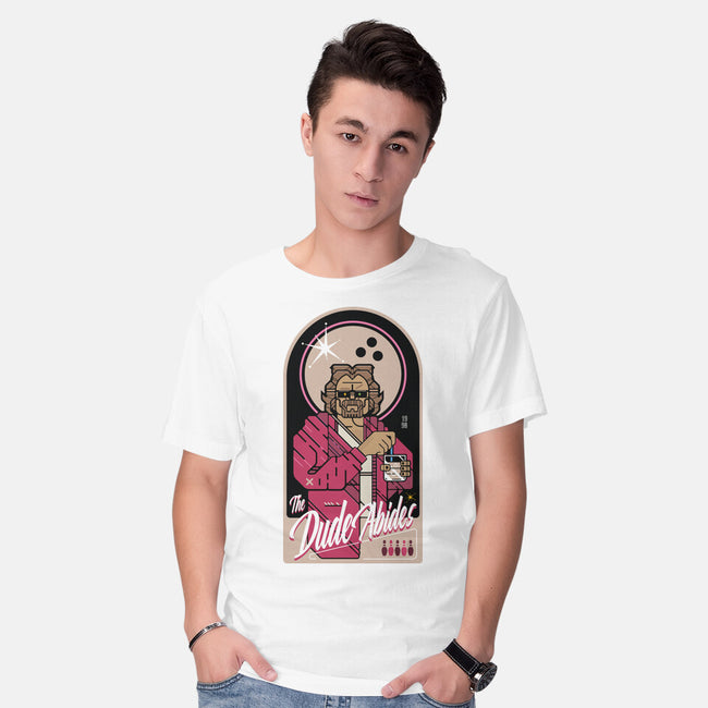 The Dude Abides-Mens-Basic-Tee-BadBox