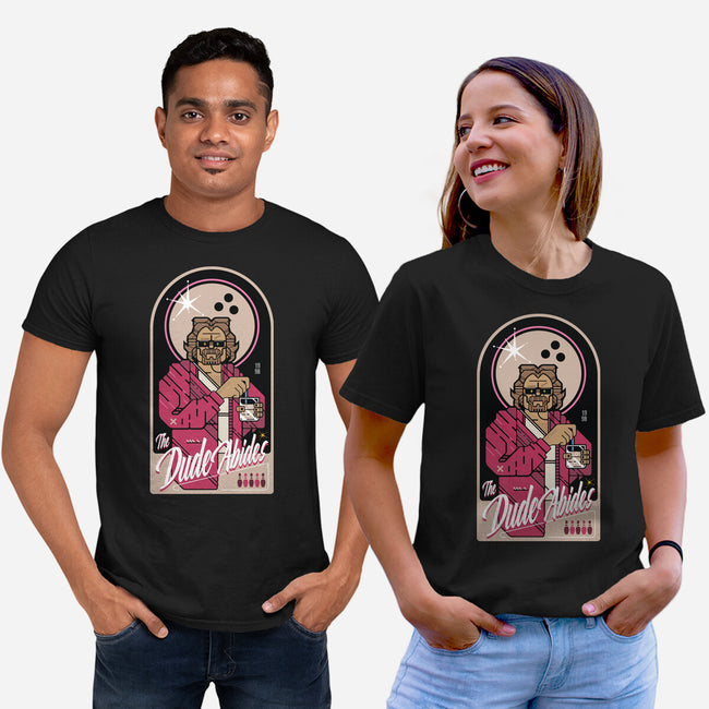 The Dude Abides-Unisex-Basic-Tee-BadBox