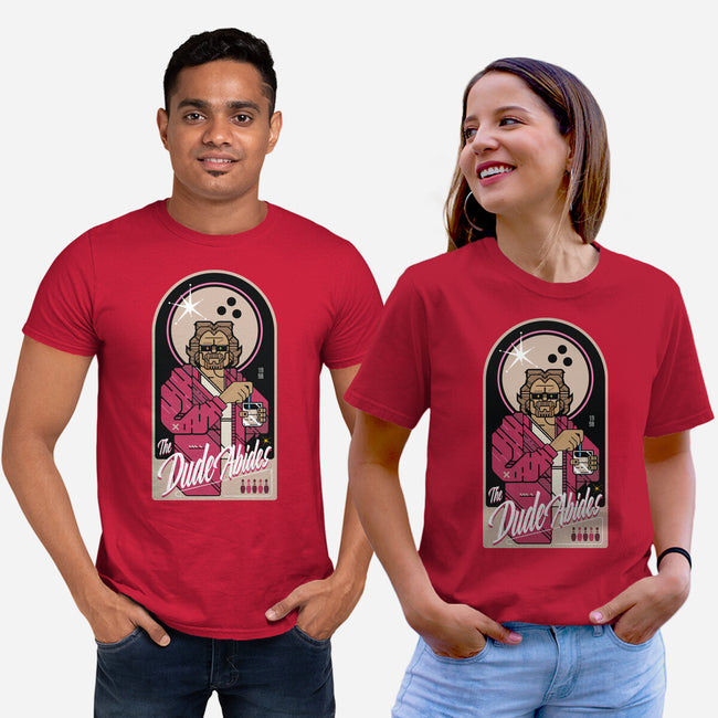 The Dude Abides-Unisex-Basic-Tee-BadBox