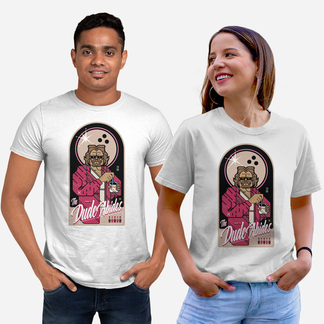 The Dude Abides-Unisex-Basic-Tee-BadBox
