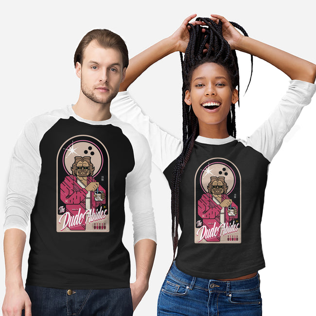 The Dude Abides-Unisex-Baseball-Tee-BadBox