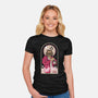 The Dude Abides-Womens-Fitted-Tee-BadBox