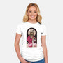 The Dude Abides-Womens-Fitted-Tee-BadBox