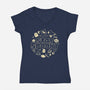 Stay Spooky Cute-Womens-V-Neck-Tee-xMorfina