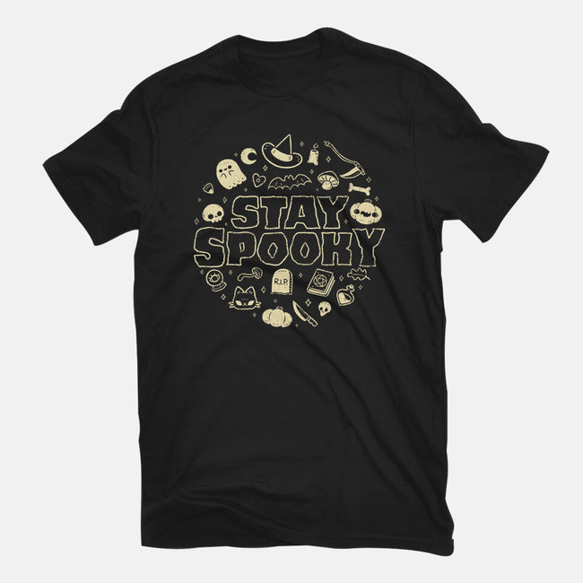 Stay Spooky Cute-Womens-Fitted-Tee-xMorfina
