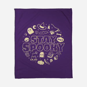 Stay Spooky Cute-None-Fleece-Blanket-xMorfina