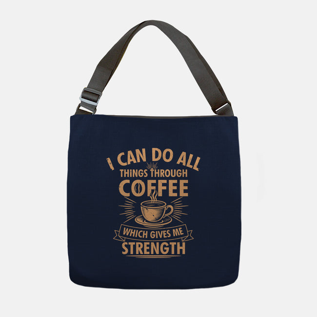 All Things Through Coffee-None-Adjustable Tote-Bag-Boggs Nicolas