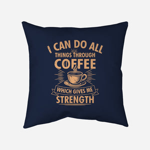 All Things Through Coffee-None-Removable Cover w Insert-Throw Pillow-Boggs Nicolas
