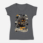 Baba Yaga Sweet Home-Womens-V-Neck-Tee-NemiMakeit