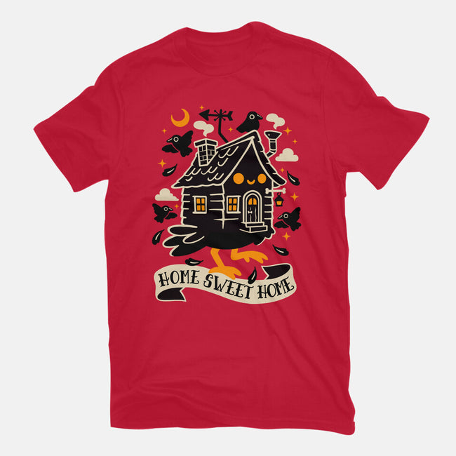 Baba Yaga Sweet Home-Mens-Basic-Tee-NemiMakeit