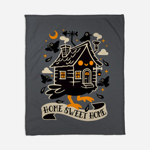 Baba Yaga Sweet Home-None-Fleece-Blanket-NemiMakeit