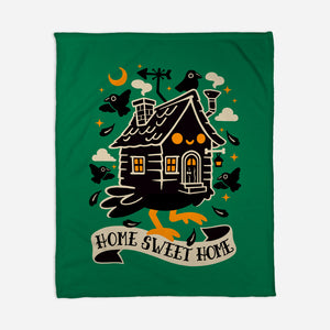 Baba Yaga Sweet Home-None-Fleece-Blanket-NemiMakeit