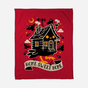 Baba Yaga Sweet Home-None-Fleece-Blanket-NemiMakeit