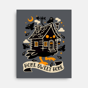 Baba Yaga Sweet Home-None-Stretched-Canvas-NemiMakeit