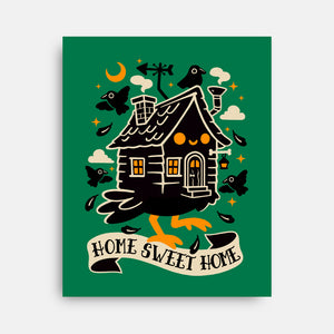 Baba Yaga Sweet Home-None-Stretched-Canvas-NemiMakeit