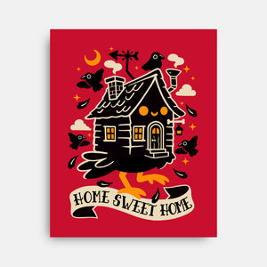 Baba Yaga Sweet Home-None-Stretched-Canvas-NemiMakeit