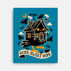 Baba Yaga Sweet Home-None-Stretched-Canvas-NemiMakeit