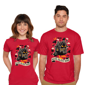 Baba Yaga Sweet Home-Mens-Basic-Tee-NemiMakeit