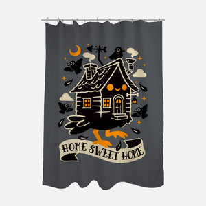 Baba Yaga Sweet Home-None-Polyester-Shower Curtain-NemiMakeit