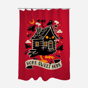 Baba Yaga Sweet Home-None-Polyester-Shower Curtain-NemiMakeit