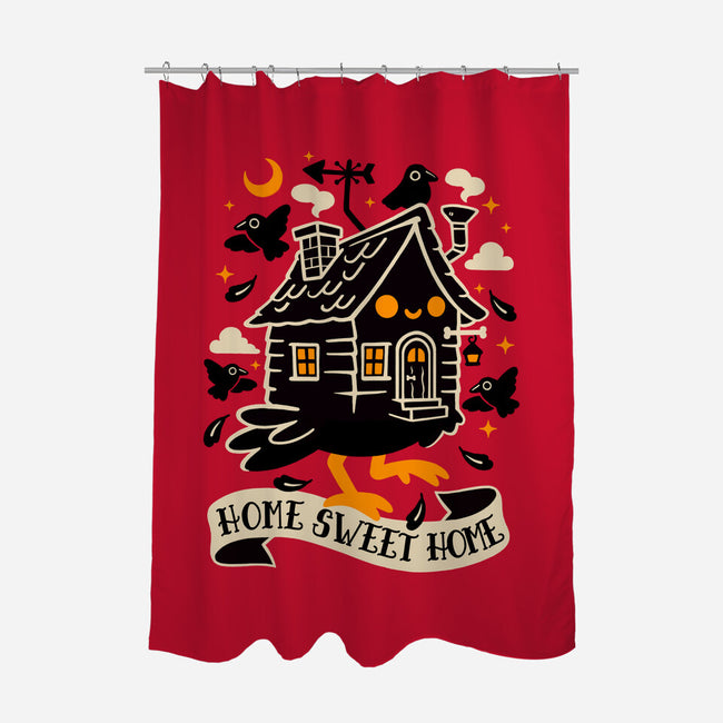 Baba Yaga Sweet Home-None-Polyester-Shower Curtain-NemiMakeit