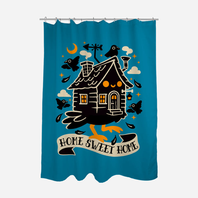 Baba Yaga Sweet Home-None-Polyester-Shower Curtain-NemiMakeit