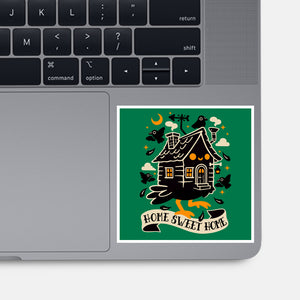 Baba Yaga Sweet Home-None-Glossy-Sticker-NemiMakeit