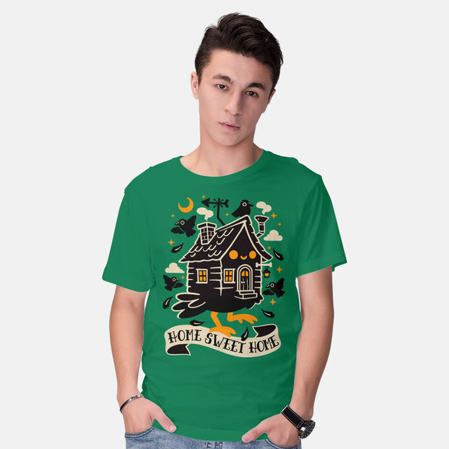 Baba Yaga Sweet Home-Mens-Basic-Tee-NemiMakeit