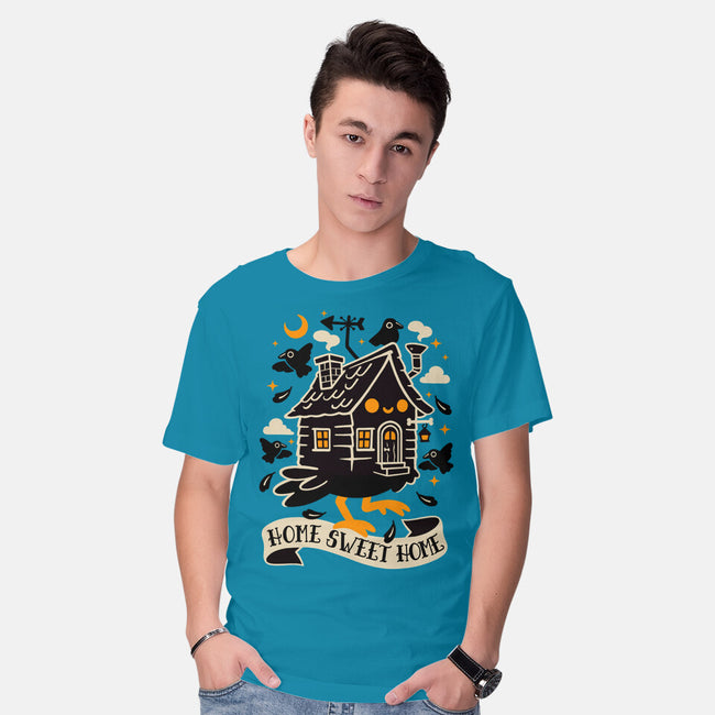 Baba Yaga Sweet Home-Mens-Basic-Tee-NemiMakeit