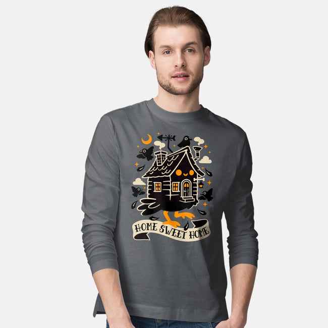 Baba Yaga Sweet Home-Mens-Long Sleeved-Tee-NemiMakeit