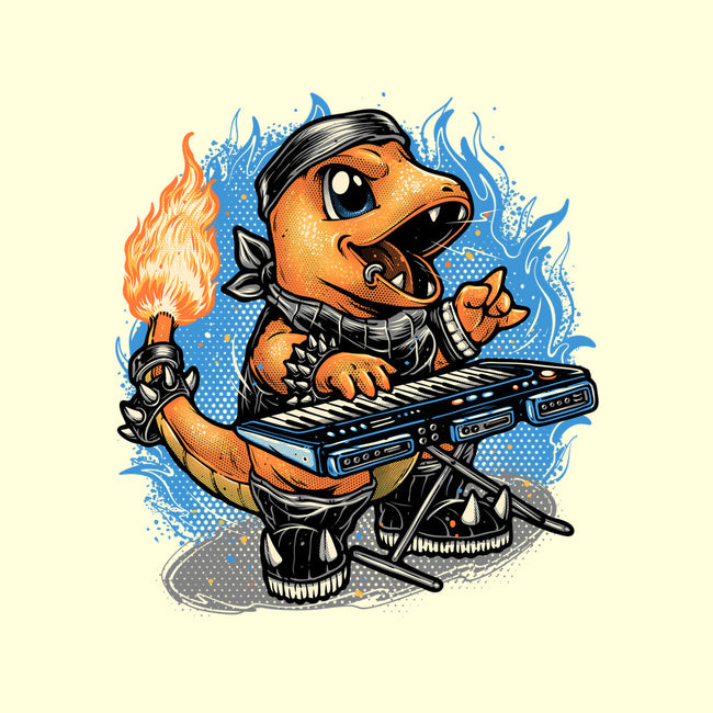 Flaming Rocker-Mens-Basic-Tee-glitchygorilla
