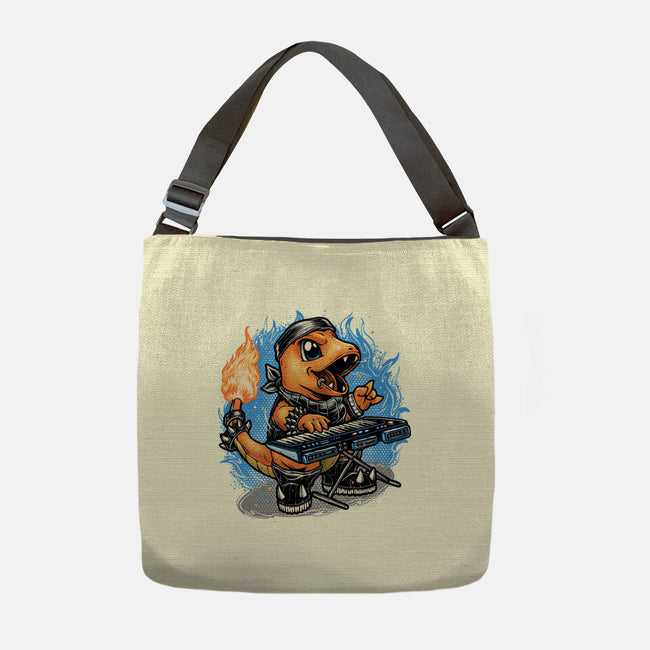Flaming Rocker-None-Adjustable Tote-Bag-glitchygorilla