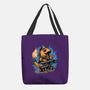 Flaming Rocker-None-Basic Tote-Bag-glitchygorilla