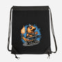 Flaming Rocker-None-Drawstring-Bag-glitchygorilla