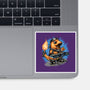 Flaming Rocker-None-Glossy-Sticker-glitchygorilla