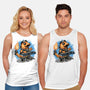 Flaming Rocker-Unisex-Basic-Tank-glitchygorilla