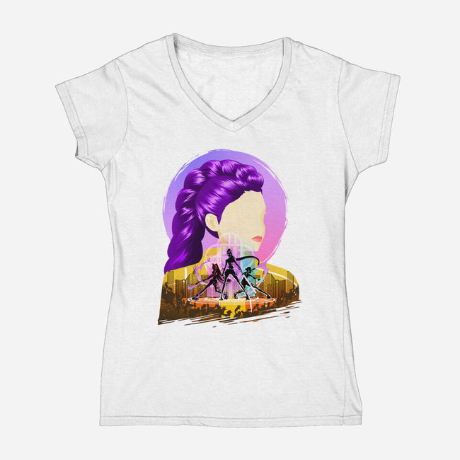 Underworld Rhapsody-Womens-V-Neck-Tee-hypertwenty
