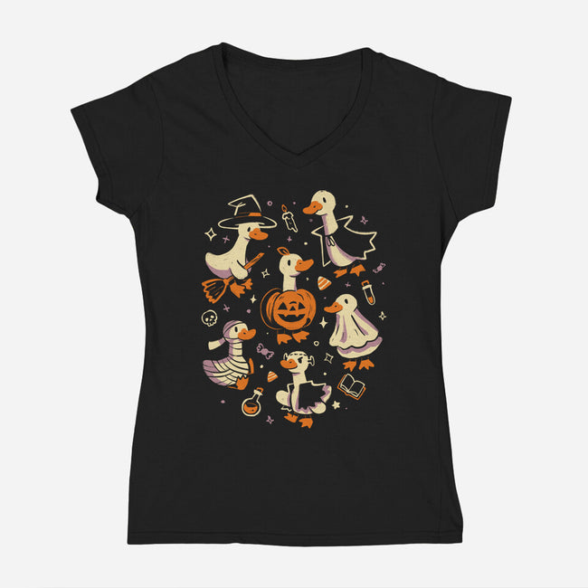 Goosebumps-Womens-V-Neck-Tee-eduely