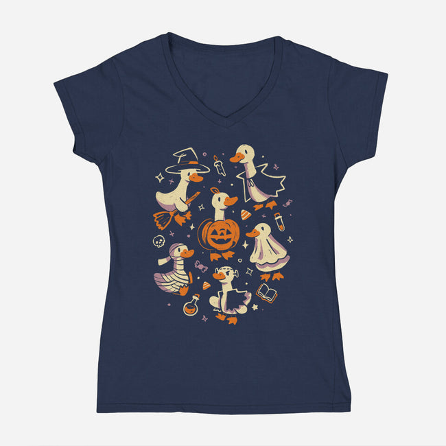 Goosebumps-Womens-V-Neck-Tee-eduely