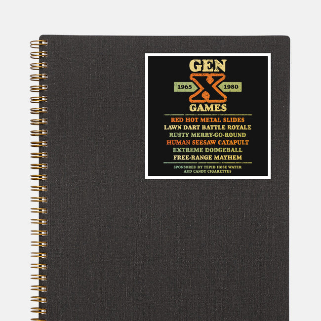 The Gen X Games-None-Glossy-Sticker-kg07