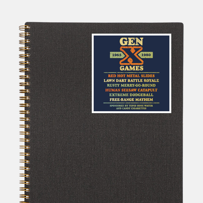The Gen X Games-None-Glossy-Sticker-kg07
