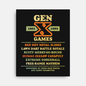 The Gen X Games-None-Stretched-Canvas-kg07