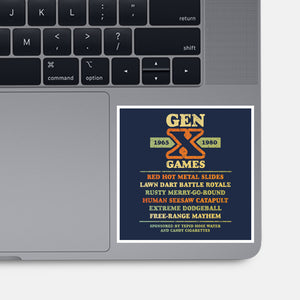 The Gen X Games-None-Glossy-Sticker-kg07
