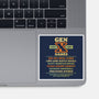 The Gen X Games-None-Glossy-Sticker-kg07