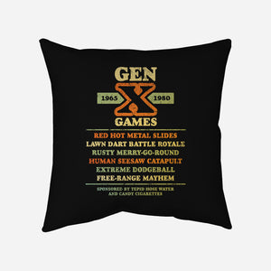 The Gen X Games-None-Removable Cover w Insert-Throw Pillow-kg07